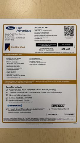 Certified 2023 Ford Edge SEL w/ Convenience Package AWD/4WD image 31
