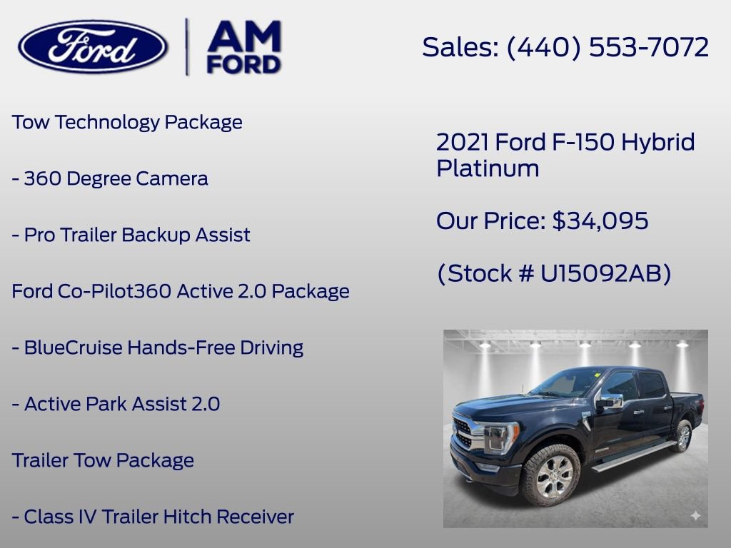 Certified 2021 Ford F150 Platinum w/ Equipment Group 701A High AWD/4WD image 7