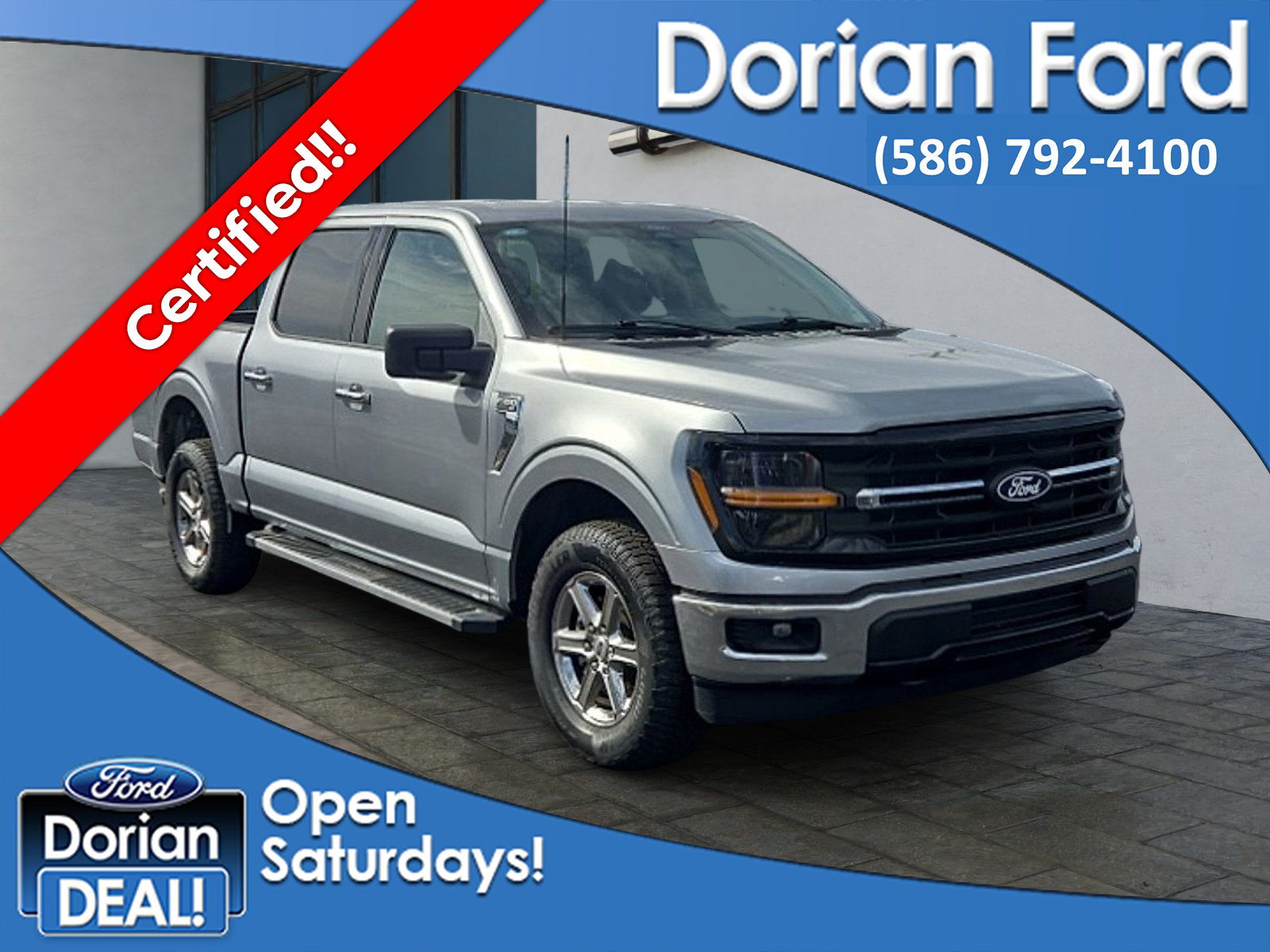 Certified 2025 Ford F150 XLT w/ Equipment Group 301A Standard