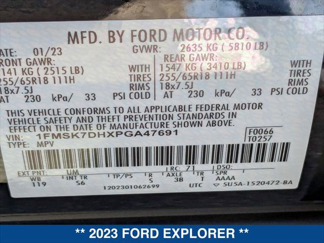 Certified 2023 Ford Explorer XLT w/ Equipment Group 202A RWD image 24
