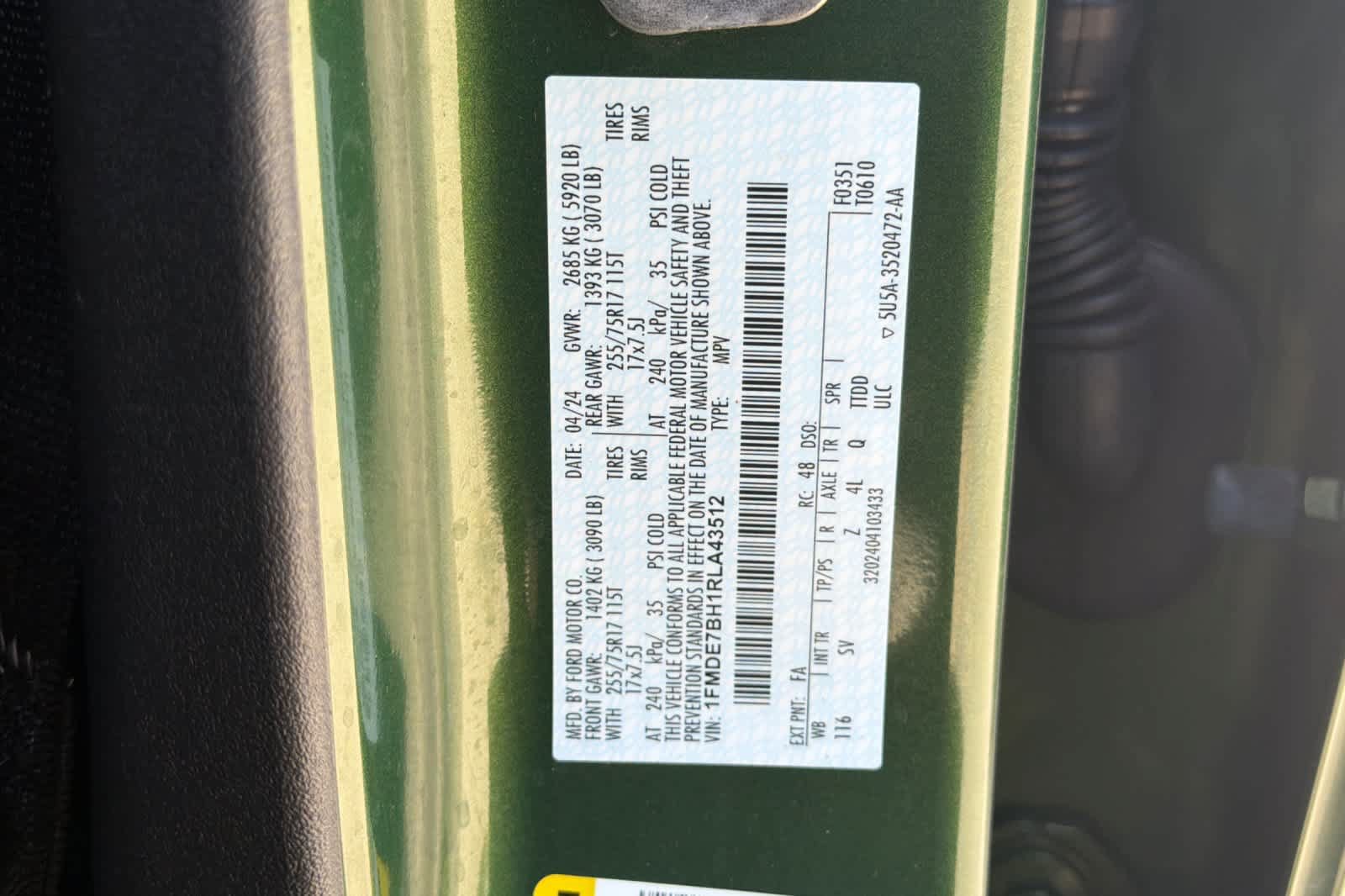 Certified 2024 Ford Bronco Big Bend AWD/4WD image 29