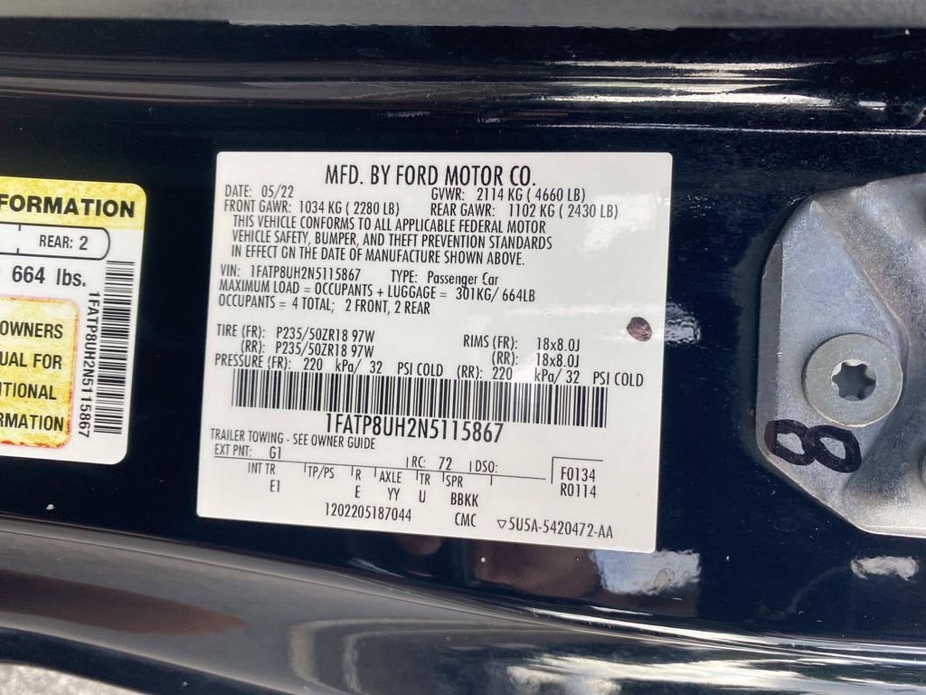 Certified 2022 Ford Mustang Premium RWD image 20