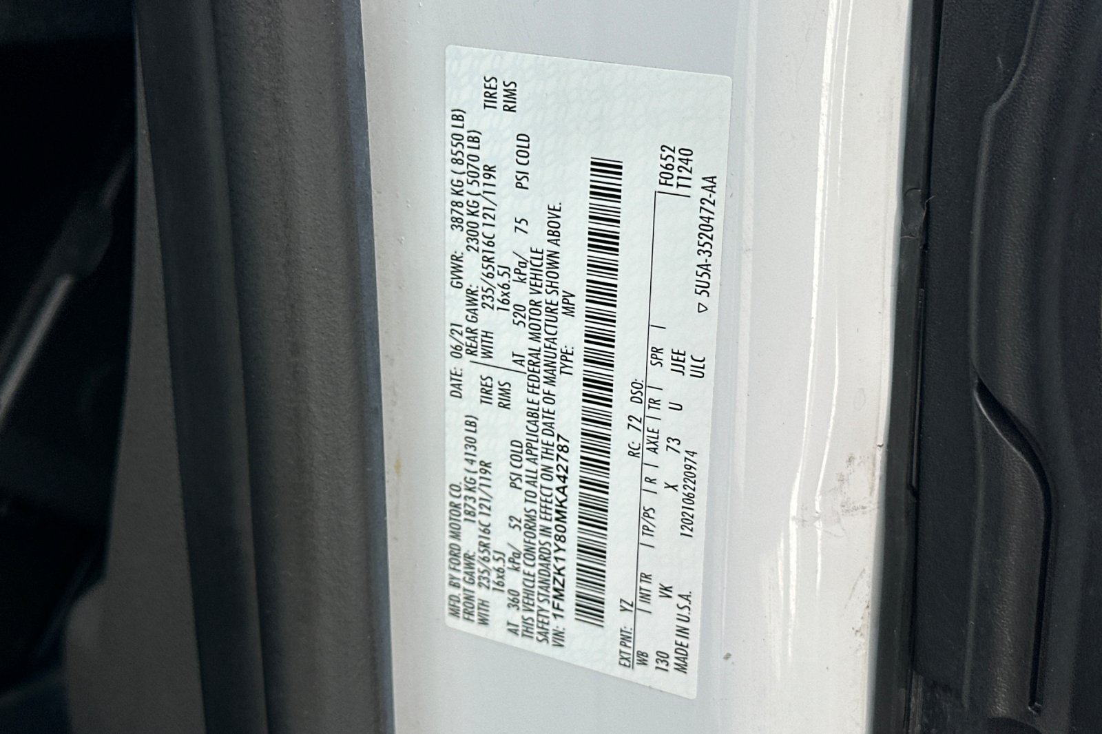 Certified 2021 Ford Transit 150 XL RWD image 33