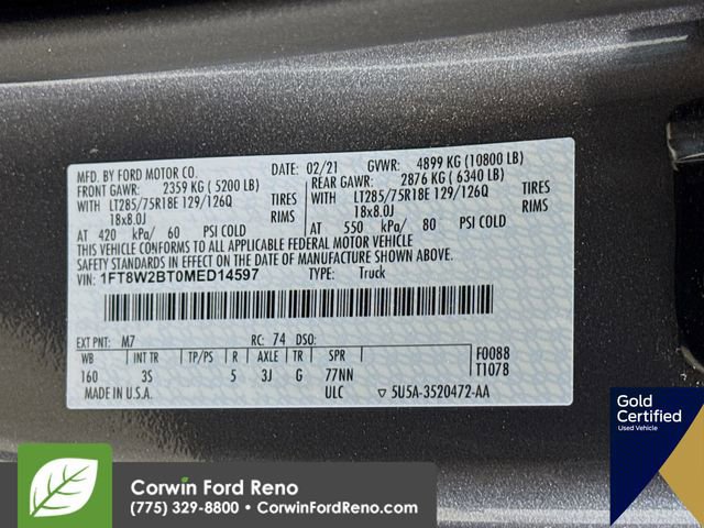 Certified 2021 Ford F250 XLT w/ Tremor Off-Road Package image 35