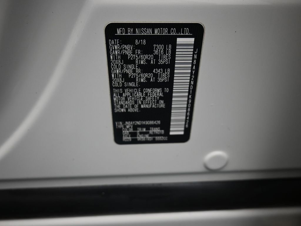 Used 2019 Nissan Armada Platinum RWD image 19