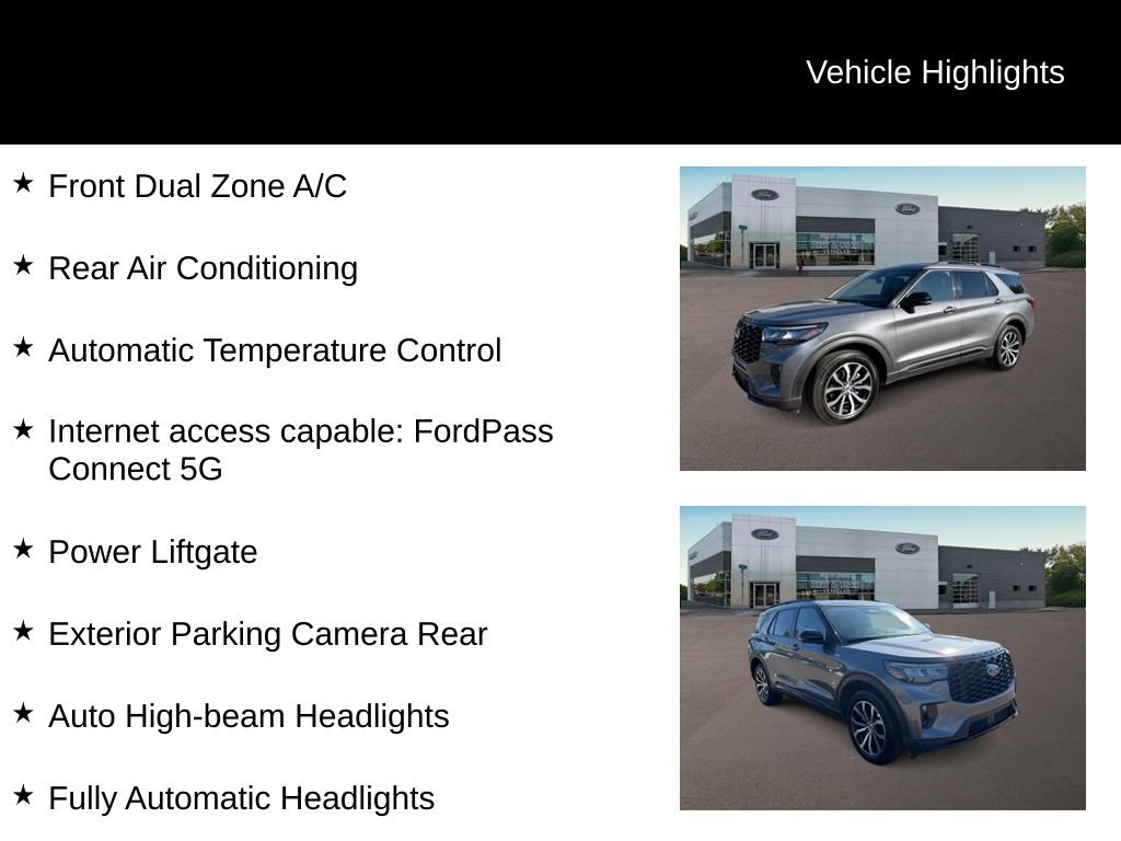 Certified 2025 Ford Explorer ST-Line AWD/4WD image 11