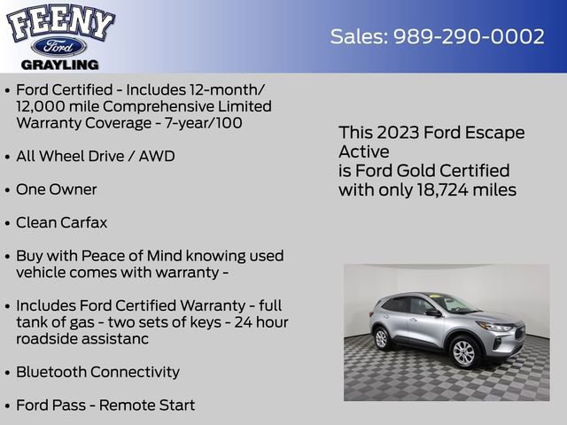 Certified 2023 Ford Escape Active AWD/4WD image 10
