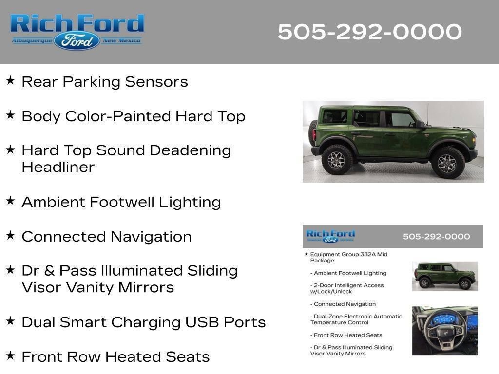 Certified 2025 Ford Bronco Badlands AWD/4WD image 87