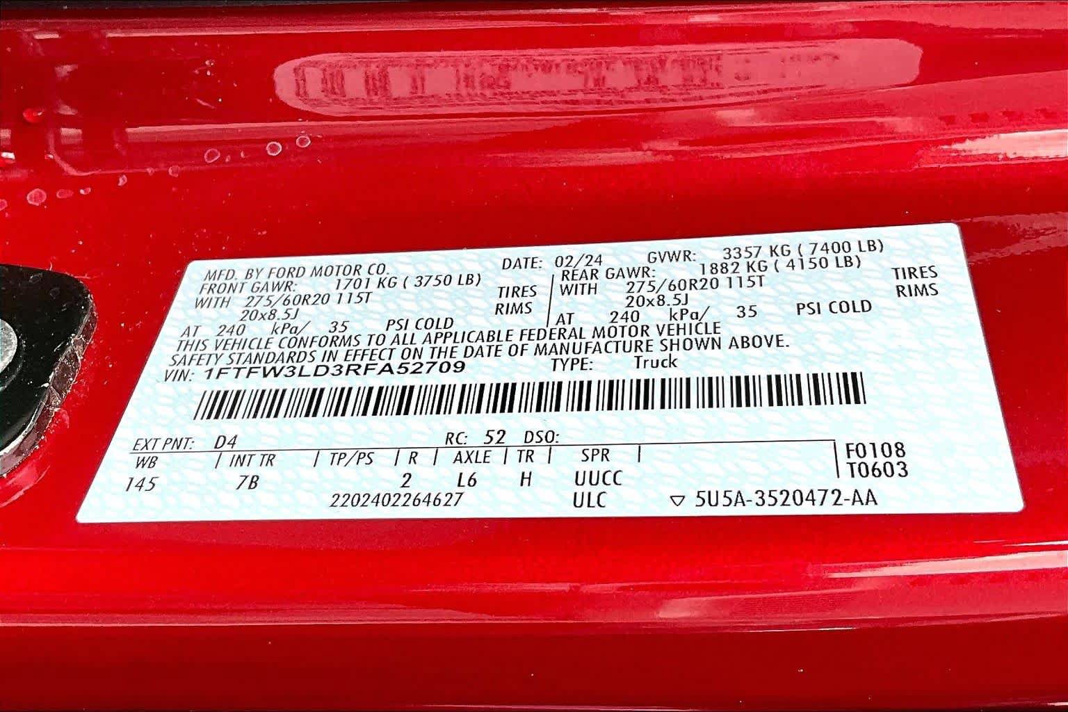 Certified 2024 Ford F150 XLT w/ Equipment Group 302A MID AWD/4WD image 34