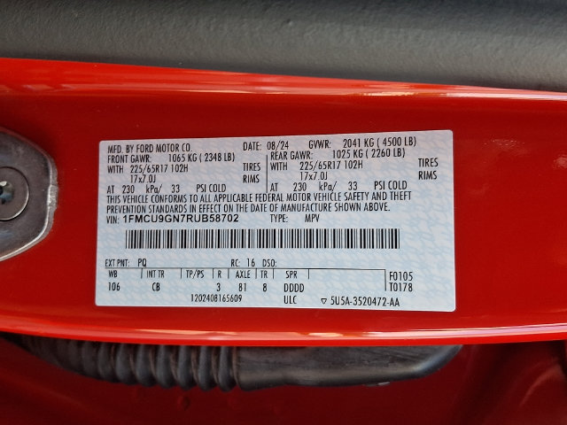 Certified 2024 Ford Escape Active AWD/4WD image 27