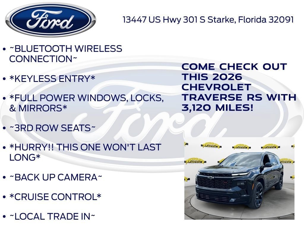 Used 2026 Chevrolet Traverse RS FWD image 10
