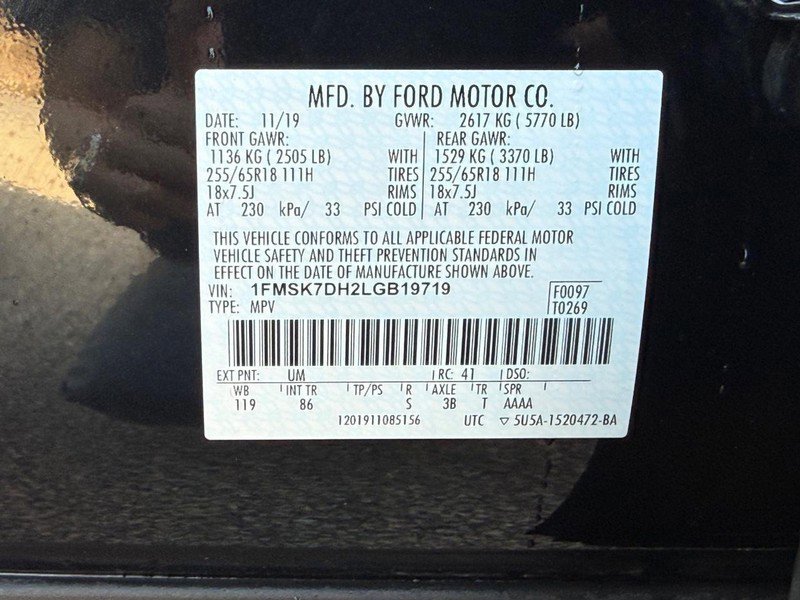 Certified 2020 Ford Explorer XLT RWD image 30