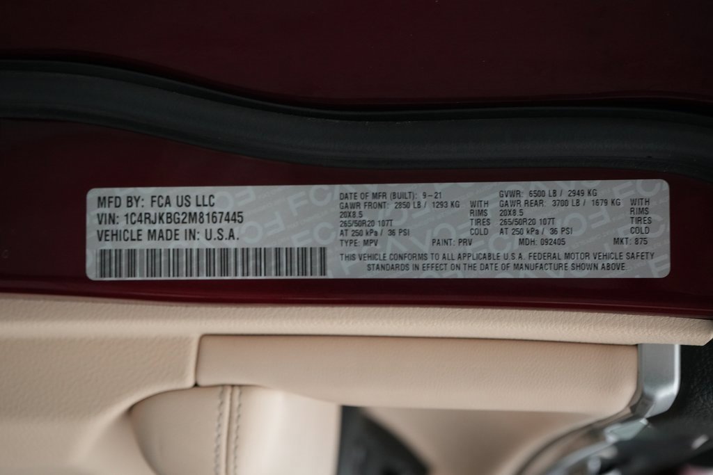 Used 2021 Jeep Grand Cherokee L Limited w/ Trailer Tow Group (B) image 28