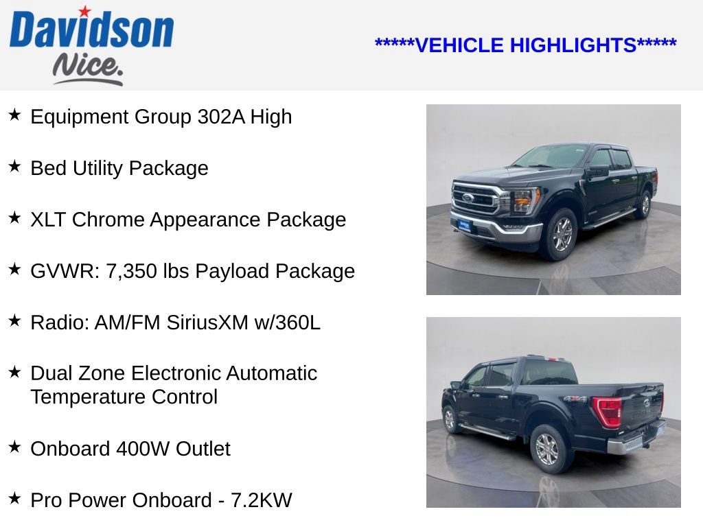 Certified 2023 Ford F150 XLT w/ Equipment Group 302A High AWD/4WD image 4