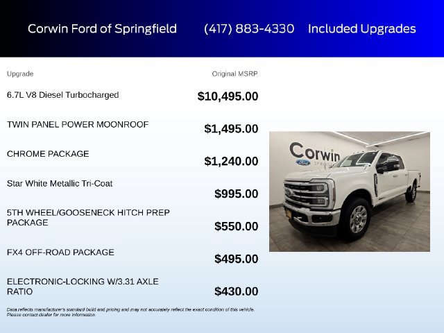 Certified 2024 Ford F350 King Ranch w/ Chrome Package AWD/4WD image 6