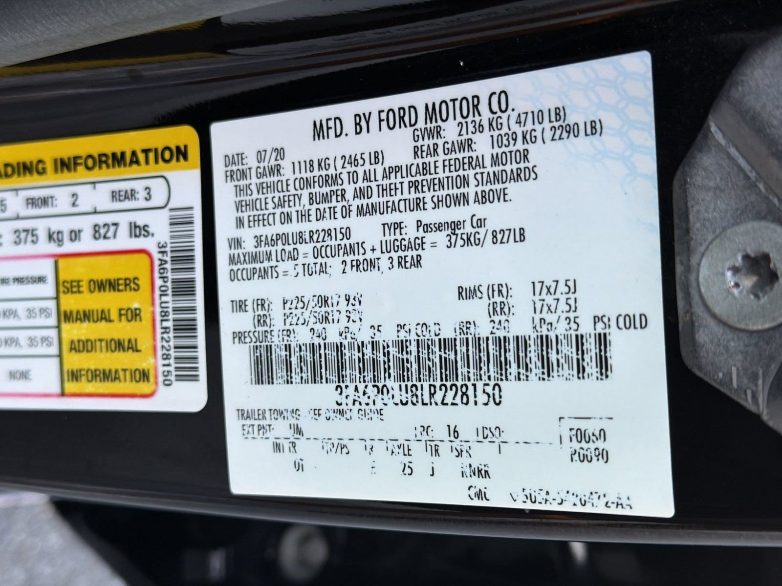Certified 2020 Ford Fusion SE FWD image 26