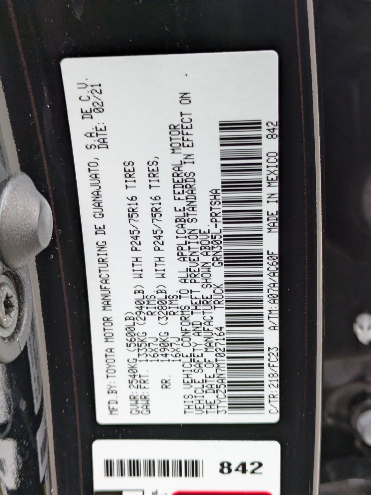 Used 2021 Toyota Tacoma SR5 AWD/4WD image 16