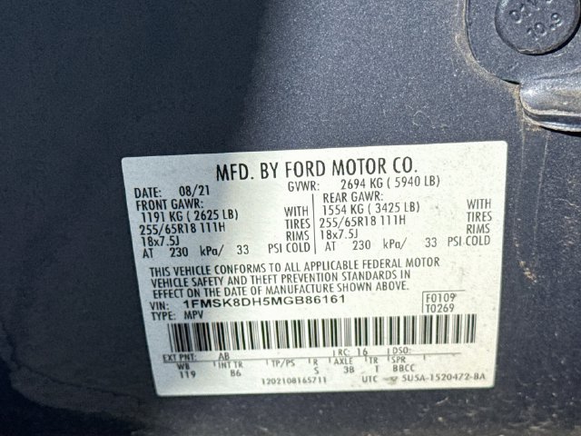 Certified 2021 Ford Explorer XLT AWD/4WD image 40