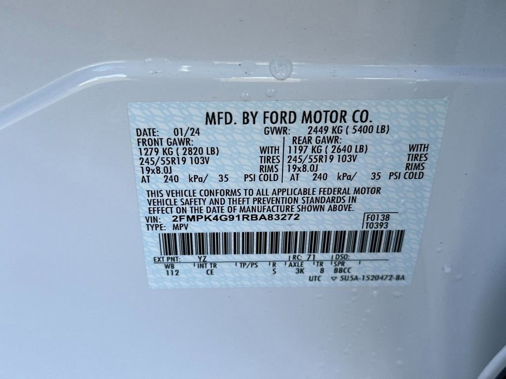 Certified 2024 Ford Edge SE w/ Black Appearance Package AWD/4WD image 29