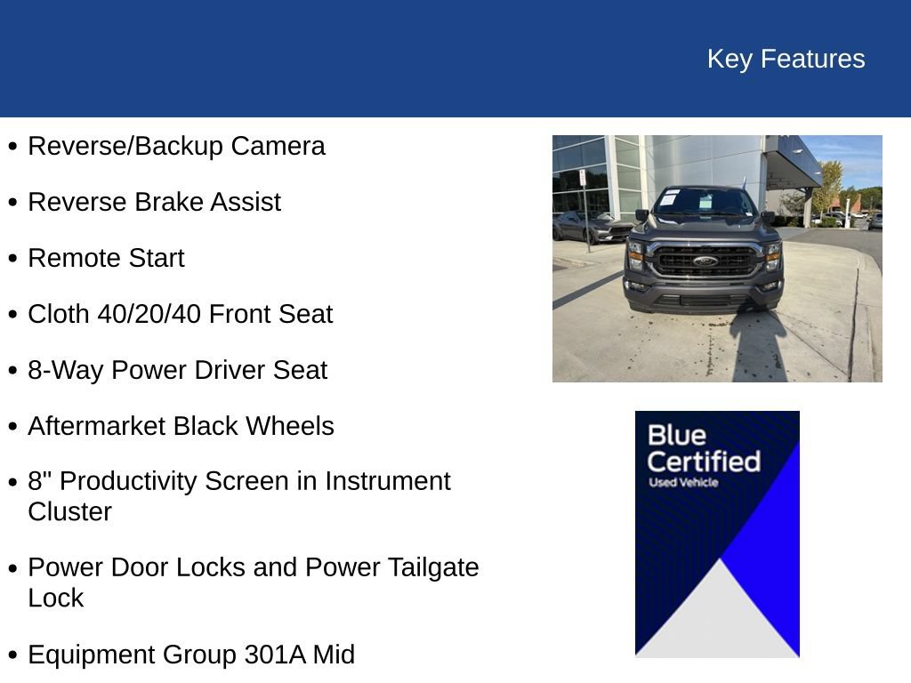 Certified 2023 Ford F150 XLT w/ Equipment Group 301A Mid RWD image 27