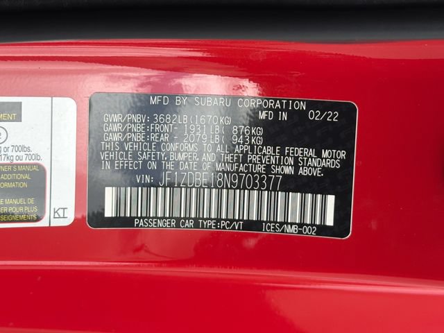 Used 2022 Subaru BRZ Limited RWD image 26
