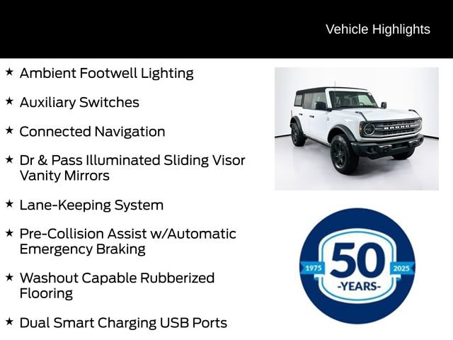 Certified 2025 Ford Bronco Big Bend w/ Black Diamond Package AWD/4WD image 16