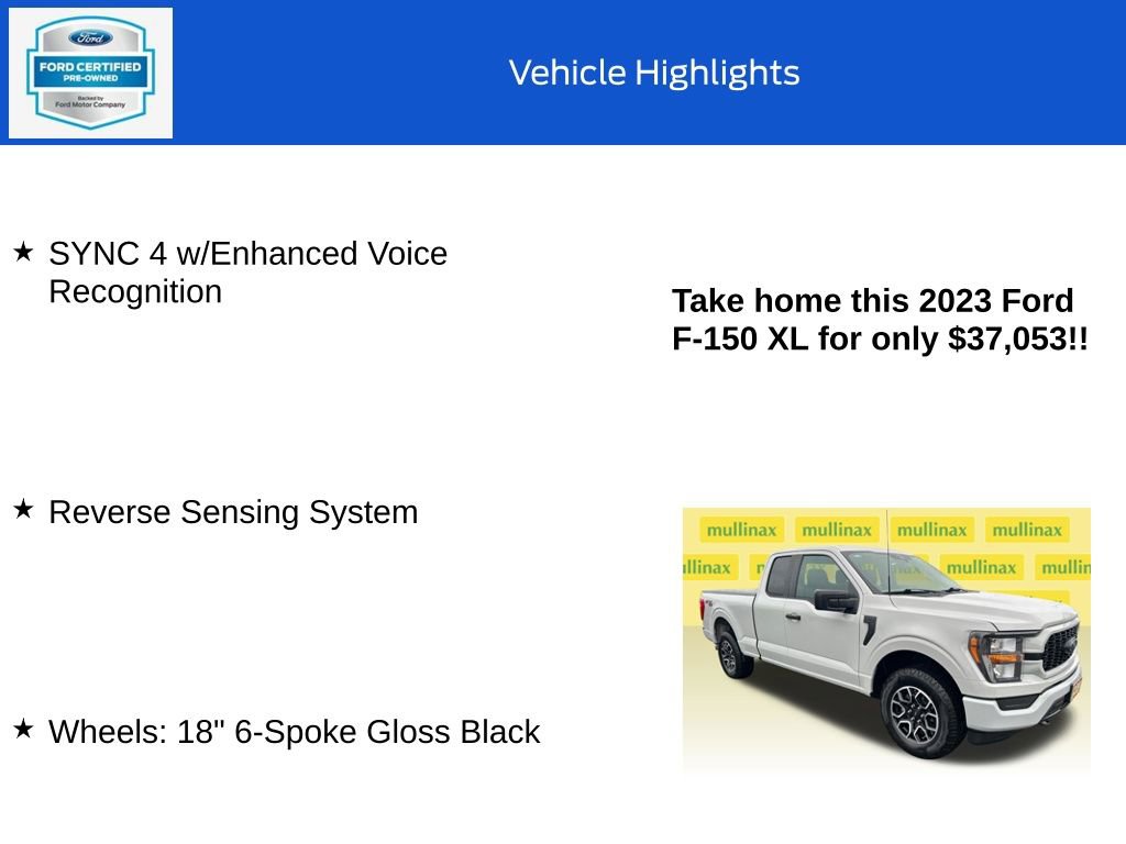 Certified 2023 Ford F150 XL w/ STX Appearance Package AWD/4WD image 19