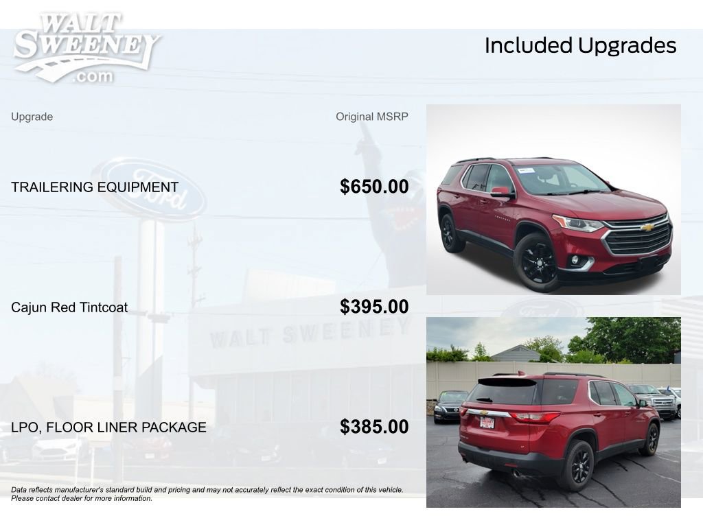 Used 2019 Chevrolet Traverse LT w/ LPO, Floor Liner Package AWD/4WD image 11