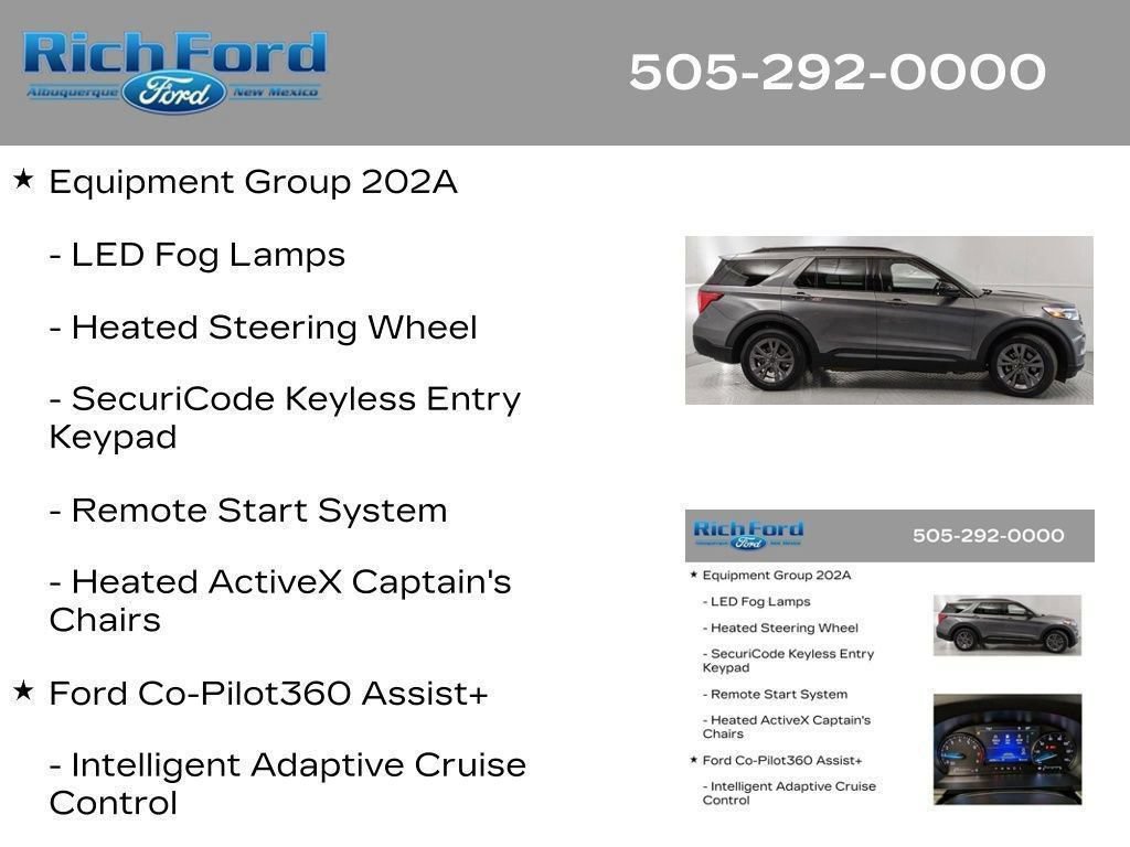 Certified 2024 Ford Explorer XLT w/ Equipment Group 202A RWD image 46