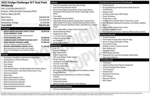 Used 2022 Dodge Challenger R/T Scat Pack image 33