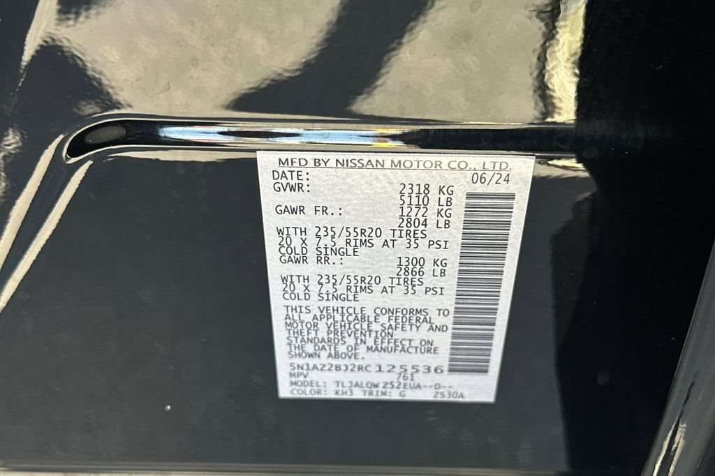 Used 2024 Nissan Murano SV w/ SV Midnight Edition Package FWD image 31