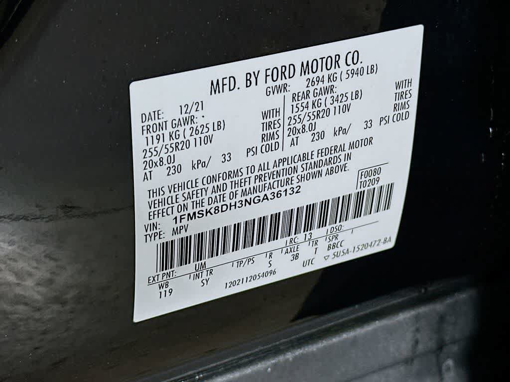 Certified 2022 Ford Explorer XLT w/ Equipment Group 202A AWD/4WD image 23
