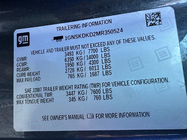 Used 2021 Chevrolet Suburban Z71 AWD/4WD image 22