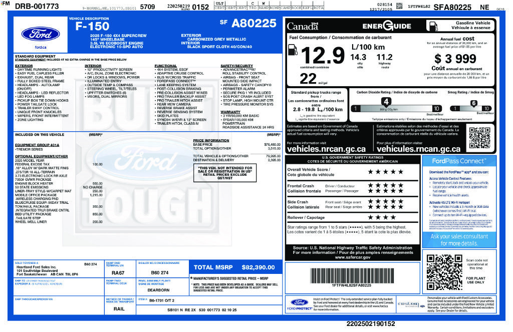 Certified 2025 Ford F150 Tremor w/ Mobile Office Package AWD/4WD image 33