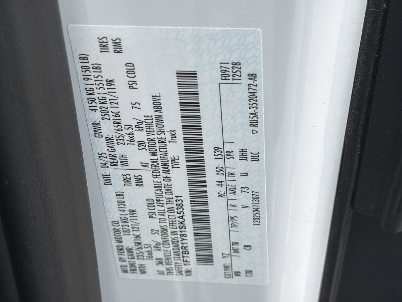 Certified 2025 Ford Transit 250 Low Roof w/ Exterior Upgrade Package RWD image 30