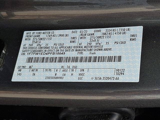 Certified 2023 Ford F150 Limited AWD/4WD image 28
