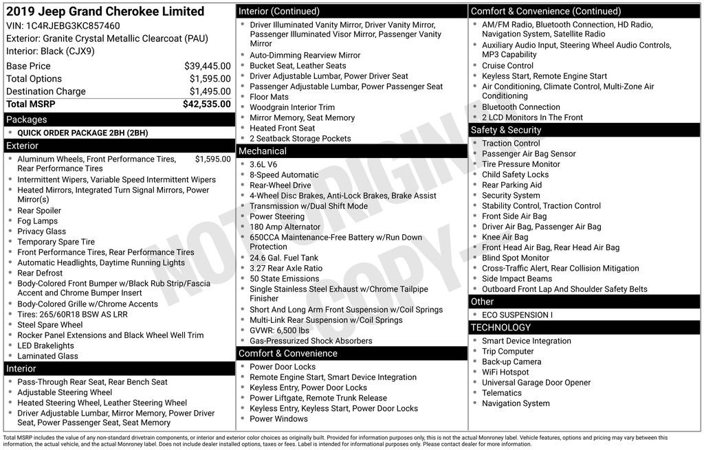 Used 2019 Jeep Grand Cherokee Limited image 5