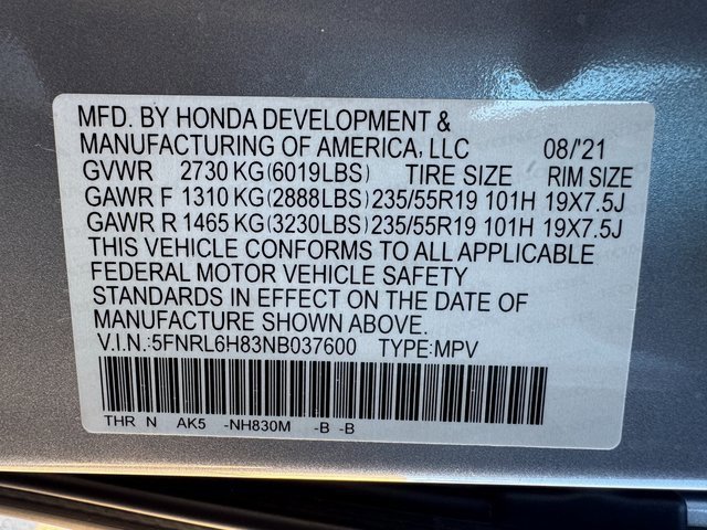 Used 2022 Honda Odyssey Touring image 31