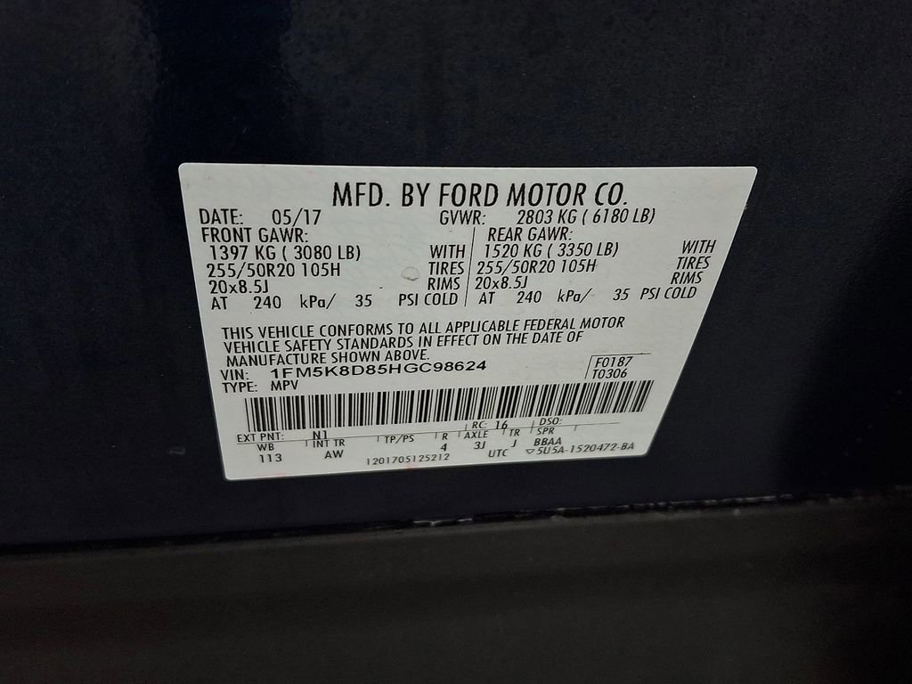 Certified 2017 Ford Explorer XLT w/ Equipment Group 202A image 28