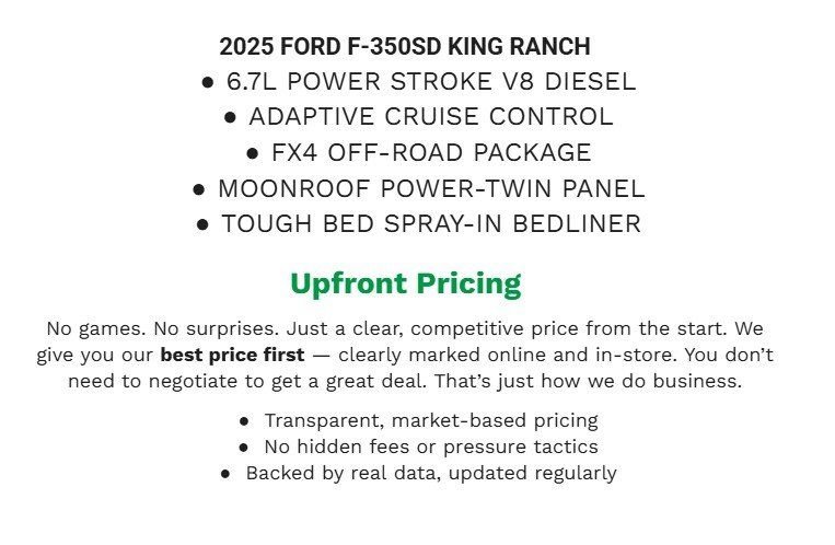 Certified 2025 Ford F350 King Ranch w/ Chrome Package image 2