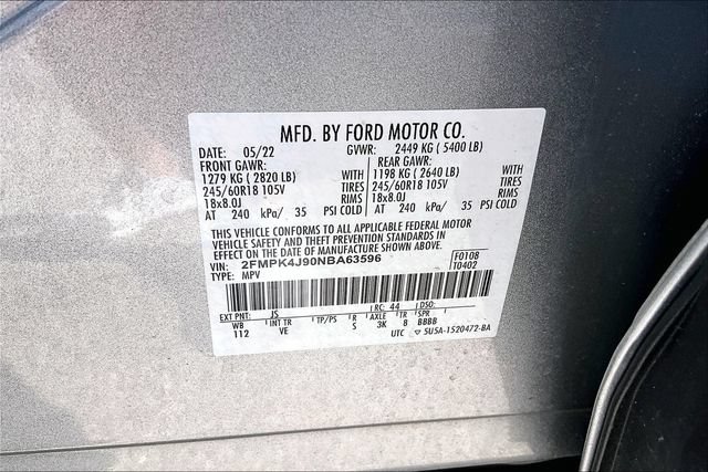 Certified 2022 Ford Edge SEL w/ Convenience Package AWD/4WD image 27