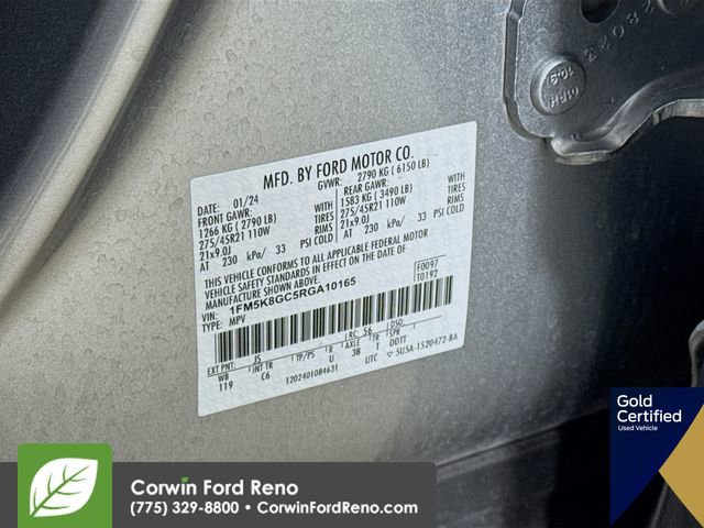Certified 2024 Ford Explorer ST w/ Equipment Group 401A image 39