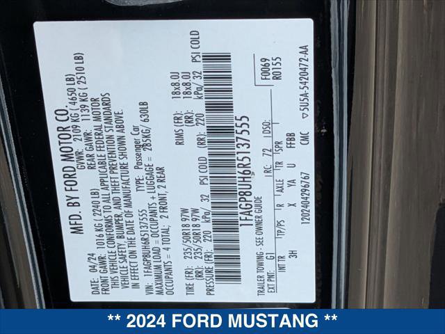 Certified 2024 Ford Mustang Premium RWD image 23
