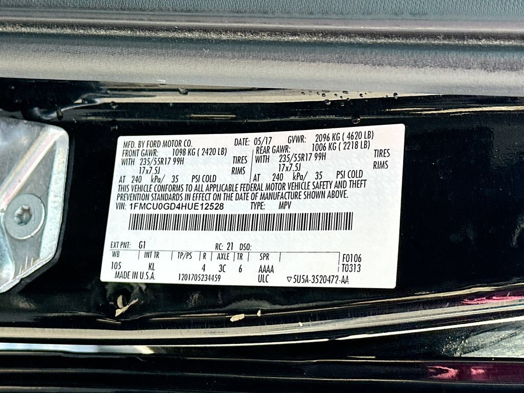 Certified 2017 Ford Escape SE FWD image 27