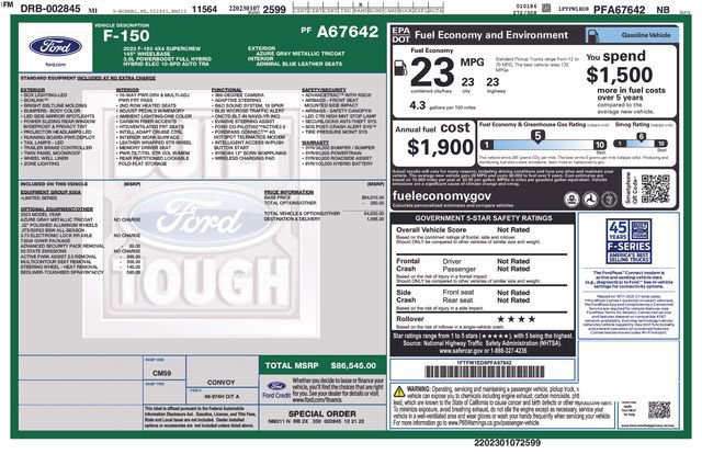 Certified 2023 Ford F150 Limited AWD/4WD image 51