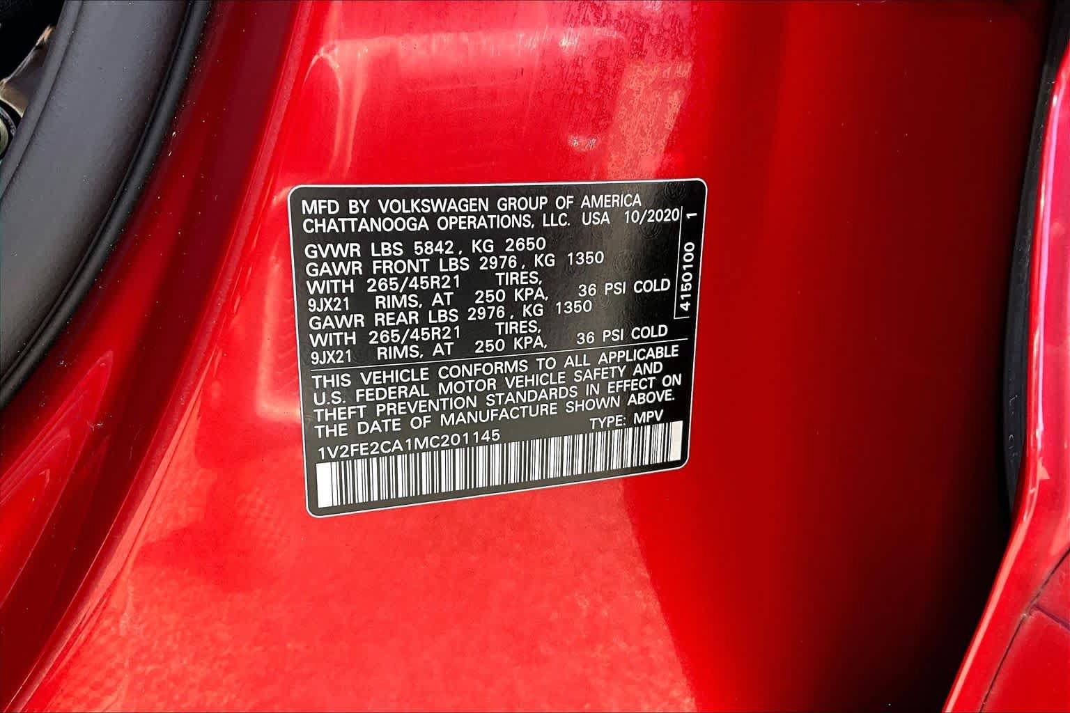 Used 2021 Volkswagen Atlas Cross Sport SEL Premium R-Line AWD/4WD image 34