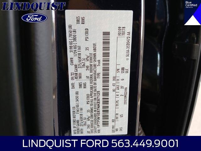 Certified 2022 Ford F150 XLT w/ Equipment Group 302A High AWD/4WD image 21