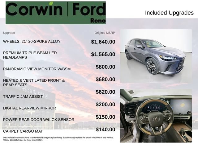 Used 2023 Lexus RX 350 Premium Plus w/ Cold Area Package AWD/4WD image 3