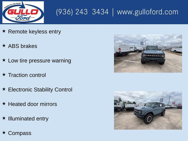 Certified 2022 Ford Bronco Outer Banks w/ Sasquatch Package AWD/4WD image 10