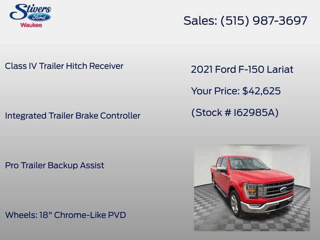 Certified 2021 Ford F150 Lariat w/ Max Trailer Tow Package image 24
